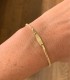 Bracciale Maglia Busco Targhetta Centrale Oro Giallo 18kt