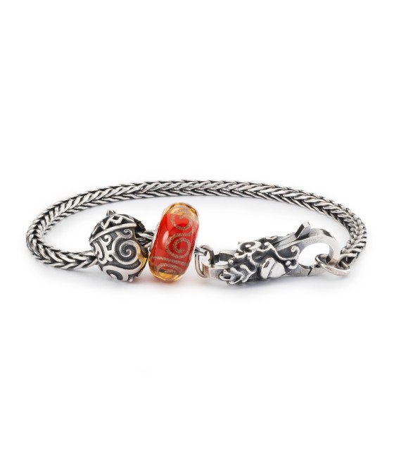 Pietra Di Luna Perla Trollbeads Lovebirds In Argento - Ciondolo Per