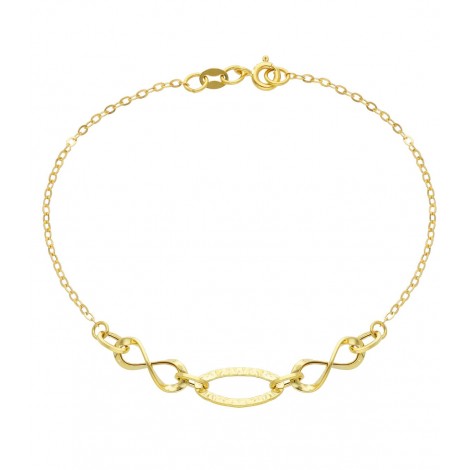 Bracciale Infiniti Centrali Oro Giallo 18kt