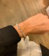 Bracciale Rigido Sottile Maglia Lavorata In Argento