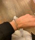 Bracciale Rigido Maglia Lavorata In Argento