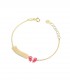 Bracciale Le Bebé Toys Targhetta Fiocco Oro giallo PMG144