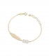 Bracciale Le Bebé Toys Targhetta Fiori Oro giallo PMG143