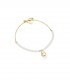 Bracciale Le Bebé Sagoma Bimba Le Perle Oro Giallo Diamante LBB823