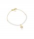 Bracciale Le Bebé Sagoma Bimbo Le Perle Oro Giallo Diamante LBB822