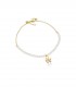 Bracciale Le Bebé Sagoma Bimbo Le Perle Oro Giallo Diamante LBB822