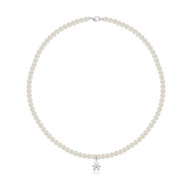 Collana Le Bebé Sagoma Bimbo Le Perle Oro Bianco Diamante LBB800