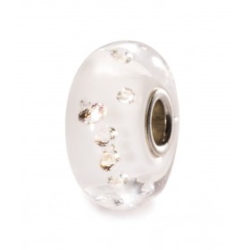 Beads Trollbeads Diamante Bianco Argento 925 Vetro TGLBE-00069