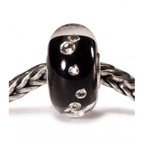 Beads Trollbeads Diamante Nero Argento 925 Vetro TGLBE-00070