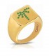 Anello OPS Objects Icon Argento 925 Gold Zirconi Verdi OPS-ICG23