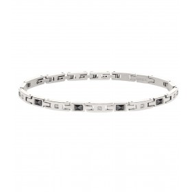 Bracciale Breil Uomo Ceramic Brick Acciaio Zirconi TJ3272