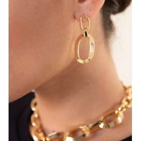 Unoaerre Fashion Jewellery Bronzo Orecchini Pendenti Ovali Donna