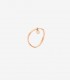 Anello Wave Dodo Essentials Oro Rosa 9kt Diamante Bianco 0,034 ct