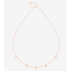 Collana Dodo Essentials Oro Rosa 9kt Diamanti Bianchi