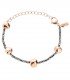 Breil Rocks Acciaio Ematite Gold Rose Bracciale Donna TJ3290