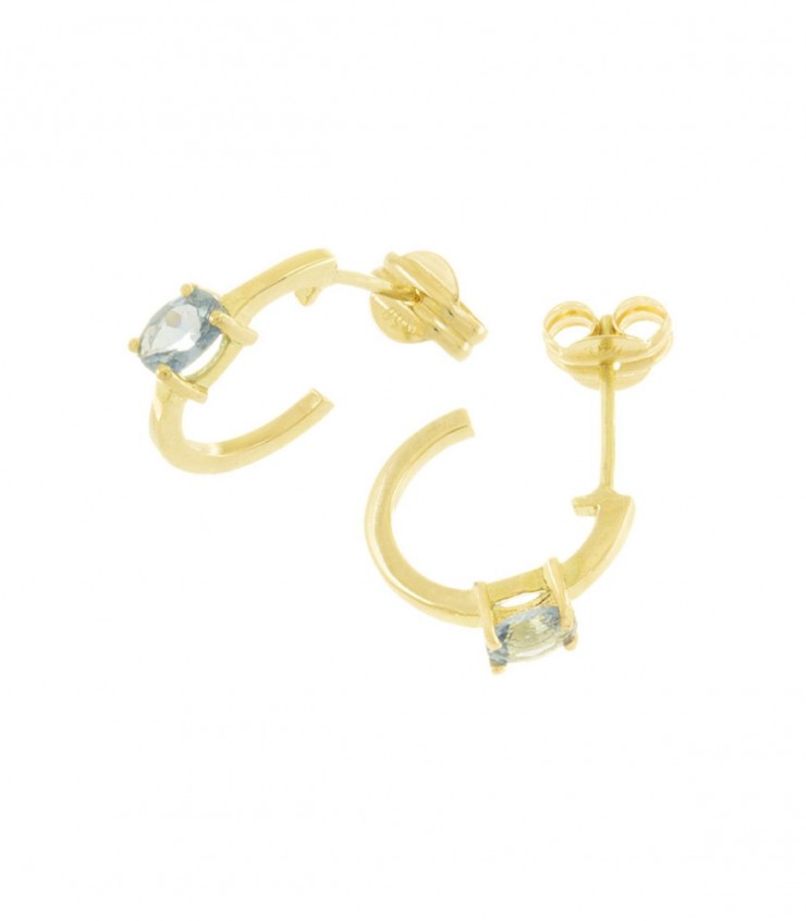 Orecchini in Oro Giallo 18kt con Diamanti 0.32 Ct :: Orologeria e Gioielleria Sorelle Ronco
