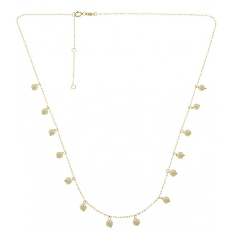 Collana Oro Giallo 9kt Perle Mini Pendenti 9V/9GAG52126