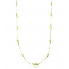 Collana Oro Giallo 9kt Peridoto 9V/9GAG52588