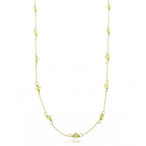 Collana Oro Giallo 9kt Peridoto 9V/9GAG52588