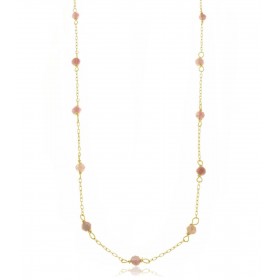 Collana Oro Giallo 9kt Tormalina Rosa 9V/9GAG52587
