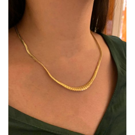 Collana Raggi Oro Giallo 18KT Maglia Spina