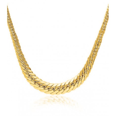 Collana Raggi Oro Giallo 18KT Maglia Spina Scalare