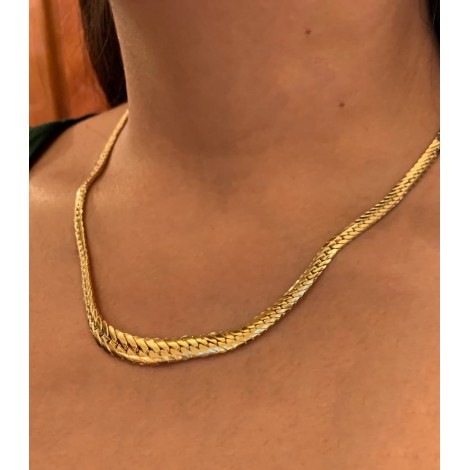 Collana Raggi Oro Giallo 18KT Maglia Spina Scalare