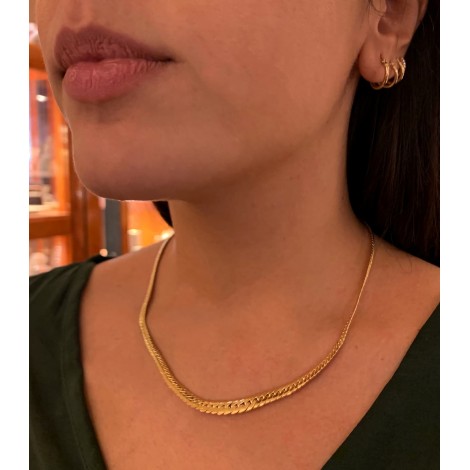 Collana Raggi Oro Giallo 18KT Maglia Spina Scalare