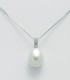 Collana Miluna Oro Bianco 9kt Perla Centrale 9,5-10 mm PCL5652