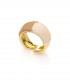 Unoaerre Anello Bronze Dorato Smalto Beige/Nocciola