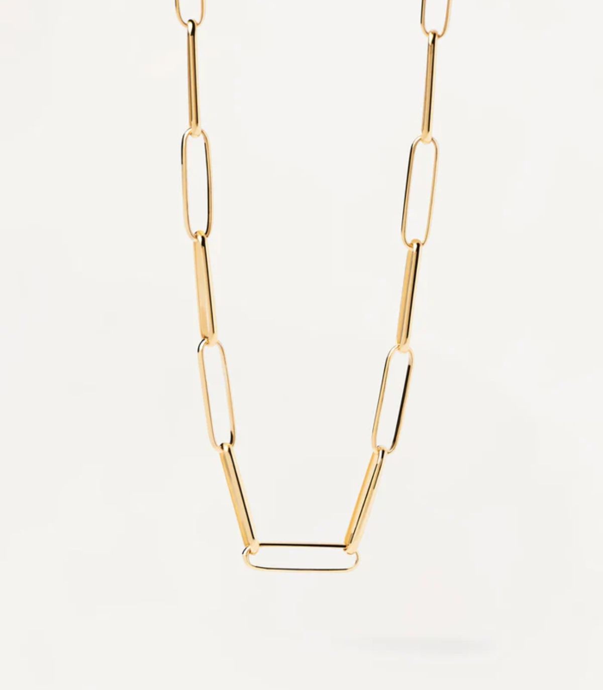 Collana Statement Cuore Spesso In Acciaio Inossidabile – Catena A Maglie Con Ciondolo Cuore 2.3×2.3 Cm, Circonferenza 50 Cm – Regalo Donna (Argento)