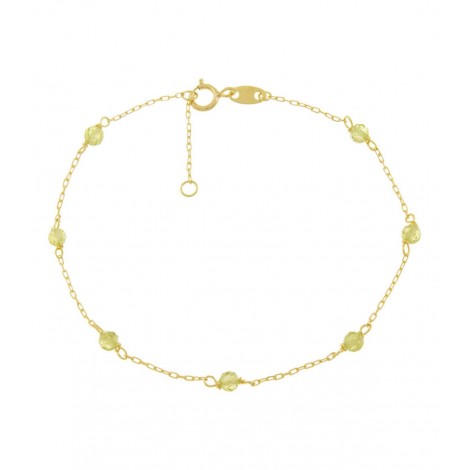 Bracciale Oro Giallo 9kt Peridoto