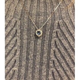 Collana Miluna Zaffiro 0,63 ct e Diamanti 0,10 ct G SI CLD4482