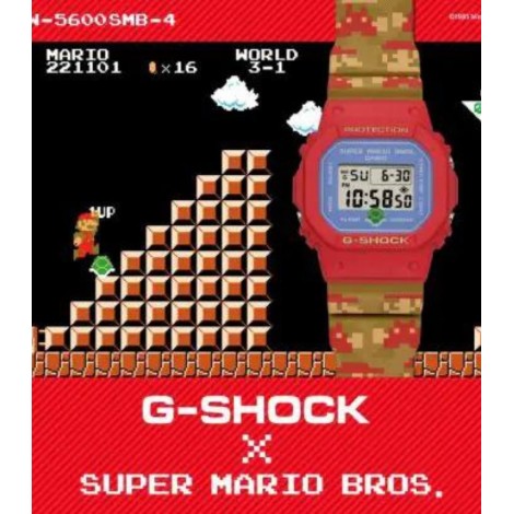 Orologio Casio G-Shock Super Mario Bros. Edizione Limitata DW-5600SMB-4ER