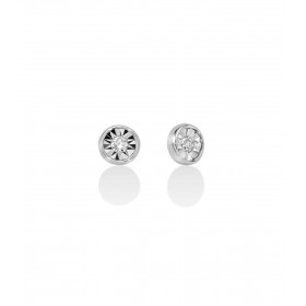 Orecchini Miluna Oro Bianco 9 Kt Diamanti 0,03 ct G SI ERD2657