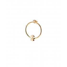 Le Bebé Les Petits Mono Orecchino Bimba Oro Giallo E Diamante LBB711