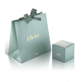 Bracciale Cuff Le Bebé Sagoma Bimba Oro Giallo Diamante