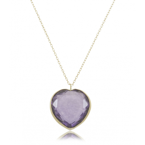 Collana Di Ametista Grezza, Ciondolo Di Ametista Grezza, Regalo Per Lei