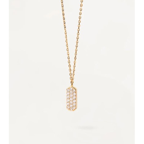 Collana PDPAOLA Icy Oro Giallo 18kt Diamanti Bianchi CO05-483-U