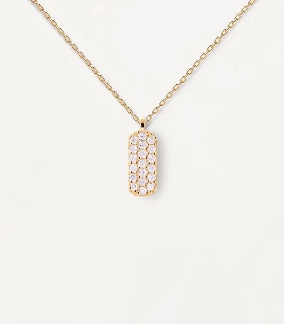 PDPaola Collana Mini Lettera C In Argento Placcato Oro 18kt, Con Zirconi, Catena Regolabile 40-50 Cm - 4