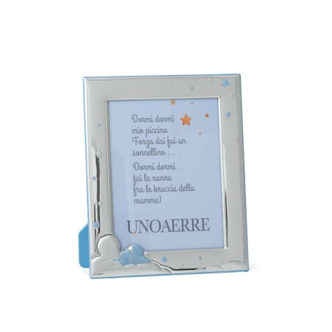 Unoaerre Cornice Portafoto Argento Bimbo Nuvola 9x13