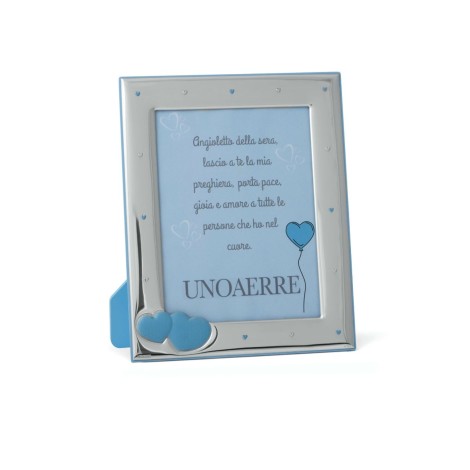 Unoaerre Cornice Portafoto Argento Bimbo Cuore 9x13