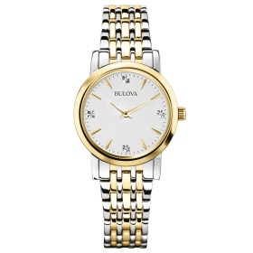 Orologio Solo Tempo Bulova Classic Diamonds Lady Acciaio 98P115