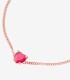 Bracciale Dodo Cuore 100% Amore Oro Rosa 9kt Rubino