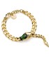 Unoaerre Fashion Jewellery Bronzo Dorato Bracciale Grumetta Con Serpente