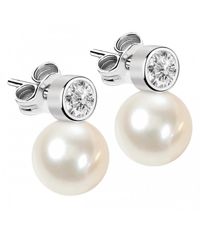 Orecchini Morellato Donna Perla Essenziale in Argento Perla