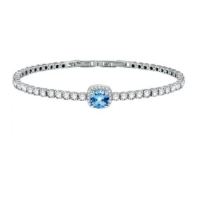 Bracciale Tennis Morellato Tesori Argento Gemme Blu SAIW112