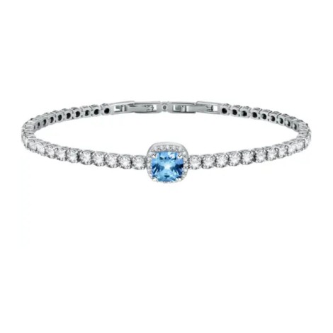 Bracciale Tennis Morellato Tesori Argento Gemme Blu SAIW112