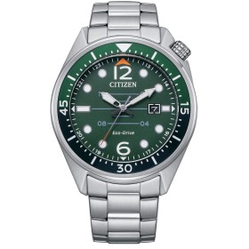 Orologio Citizen Eco Drive Uomo Collezione Seaplane Silver Verde AW1715-86X