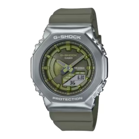 Casio G-Shock Collezione Serie 2100 GM-S2100-3AER Verde Orologio Uomo